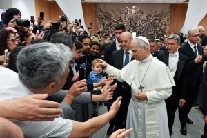 papież Leon na audiencji
